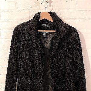 Ralph Lauren Faux Persian Lamb Mid Length Coat